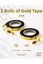 Gold Metalized Raffia 2 Pieces X 25 Meters Balloon String Gift Wrapping Decoration Ribbon - 2