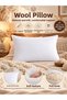 100% Wool Pillow 50X70 cm White Natural Wool Filled Sleeping Pillow