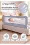 Baby Safety Bed Barrier – Foldable Child Sleeping Bed Guardrail, Anti-Fall – 180X65Cm Gray - 8