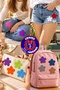 Iron-On Embroidery Patch, Gray Floral Patch (9 Pcs) Iron-On Embroidery Woven Applique Patch - 2
