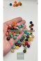 Natural Stone Look 12mm Wide Hole Acrylic Beads 50 Grams - 3