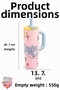 Diller Tumbler 950 ml Single Lid Dual Use Straw Comfortable Drinking Handle Stainless Steel Thermos F9512 - 2