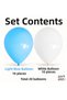Pastel Light Blue White Balloon Set 20Pcs 11 Inch Latex Balloon Birthday Baby Shower Party and Organization Decoration - 2