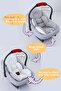 4 Piece Set - Baby Stroller Cushion and Stroller Sheet with Holder - 2