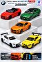 5-Piece Bmw Die Cast Metal Model Car Set 7.5 cm – Z4 M40I, M4, M850I, 3.0 Csl, M4 Gt3 Car Set with Rear Shock Absorbers - 4