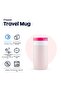 Travel Mug Insulated Thermos Cup 300 ml - Strawberry Pink - 5