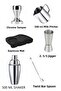 Bar Set of 6, Tamper, Tamper Espresso Mat, Milk Pot, Jigger, Bar Spoon