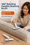 Grout Cleaning Brush with 360 Degree Rotating Head and Tweezers for Tile and Narrow Space Cleaning - 6