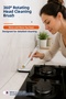 Grout Cleaning Brush with 360 Degree Rotating Head and Tweezers for Tile and Narrow Space Cleaning - 2
