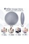 33cm Inflatable Balance Disc,Exercise Cushion with Nobs Massage, Pilates Yoga Core Fitness and Lumbar Back Support Cushion Grey,Y09 - 7