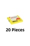 20 Pcs Postit 75mm X 75mm Adhesive Paper 80 Sheets Yellow