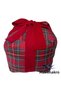 Mavi̇makro Decorative Gift Cube Fiber Filled Red Plaid - 3