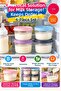 Set of 4 175 ml Food Milk Storage Containers with Lids, Mini Food Puree, Yogurt, Snack Portion Containers - 5