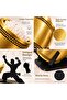 Cotton Swab Holder – Decorative Drum Design Bathroom Organizer - Gold - 3