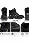 Men's Waterproof Outdoor Boots Black – Winter Trekking Shoes with Spiked Sole - 4