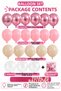 Signature Pink Chrome Deluxe 20-Piece Balloon Set Chrome Pink Pink Sea Sand Sequin Transparent Girls' Birthday Baby Shower Party Decoration Photo Concept Decoration Balloons - 4