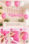 Baby Girl Room and Maternity Room Decoration Set Welcome Home 30 Balloon Banner Tableware Set - 2