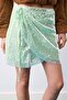 Limited Edition Mint Extra Short/Super Mini Wrap Sequin Skirt Tpraw27Et00006 - 3