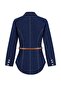 Dark Blue Belt Detailed Blazer Denim Jacket Twoaw27Ce00055 - 9