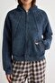 Navy Blue Regular Fit Hooded Zippered Washed/Faded Effect Knitted Sweatshirt Twoaw27Sw00086 - 3