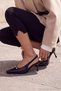 Black 8 cm Women's Classic Heeled Shoes Takaw27To00003 - 2