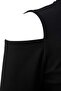 Black Crew Neck Shoulder Detail Body Hugging Oversized Knitted Sweatshirt Tbbaw27Ao00012 - 7