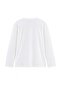 White 100% Thick Cotton Basic Crew Neck Oversize/Wide Fit Knitted T-Shirt Tbbaw27Bf00003 - 3