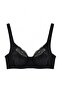 Black Single Micro Gathered Cupless T-Shirt Bra Thmaw27Su00025 - 3