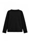 Black 100% Cotton Tok Fabric Basic Large Size T-Shirt Tbbaw27Bf00006 - 7