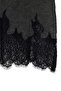 Anthracite Unlined Plain Knitwear Lace Garnished Maxi/Long Single Layer Hijab Dress Tctaw27Eb00011 - 3
