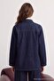 Dark Blue Button Detailed Denim Shirt Twoaw27Go00118 - 2