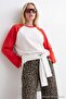 Wardrobe Essentials Ecru Premium Interlock Raglan Sleeve Baseball Oversize Knitted T-Shirt Twoaw27Ts00001