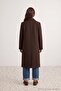 Petite Brown Regular Fit Cashmere Coat Twoaw27Kb00058 - 6