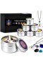 7 Chakra Scented Candles Set with Natural Crystals & Healing Stones –|Vivirasmi| Aromatherapy Candles for Meditation, Yoga, Relaxation & Spiritual Healing – Soy Wax & Essential Oils Gift Box - 5