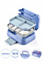 Happi Nutrition Container 1 Liter Stainless Steel 2 Compartment Leakproof Food Storage Container