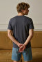 Men's Short Sleeve Comfortable Cotton Smoked T-Shirt - 3