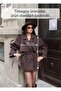 Women's Coat Short Length Buttoned Belted New Season Outerwear - 2