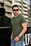 Men's 100% Cotton Breathable Crew Neck Standard Fit Regular Fit T-shirt - 4