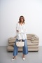 Women's White Ruched and Sleeve Detail Shirt - 5