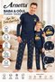 Father Son Have a Good Day Navy Blue Long Sleeve Pajama Set Ar3833-A-V1
