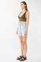 Women's Cropped Jean Shorts Light Blue - 5