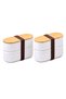 2 Pcs of 2 Bamboo Lid Storage and Nutrition Boxes – 2 Layers, 20 X 9 X 5.5 cm