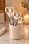 3-Piece Scissors Set 21.5-19.5-14 cm Stainless Steel, Cream - 5