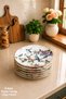 Flora 13-Piece 6-Person Ceramic Breakfast Serving Plate Set - Kup111f - 2