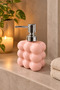 Bubble Glass Liquid Soap Dispenser, 300 ml - Salmon, 9.5X6.5X15 cm - 5