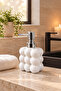 Bubble Glass Liquid Soap Dispenser, 300 ml - White, 9.5X6.5X15 cm