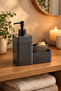 Liquid Soap Dispenser 450 ml (19X16X8 cm) - Smoked - 5