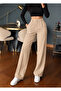 Bej Scuba Creepy Front Pleated Pa Palazzo Pants (Launch Price for a Limited Time)