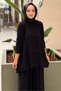 Layered Patterned Tunic Trouser Set - 3