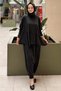 Tunic and Shalwar Set with Stitching and Slit Detail - 2